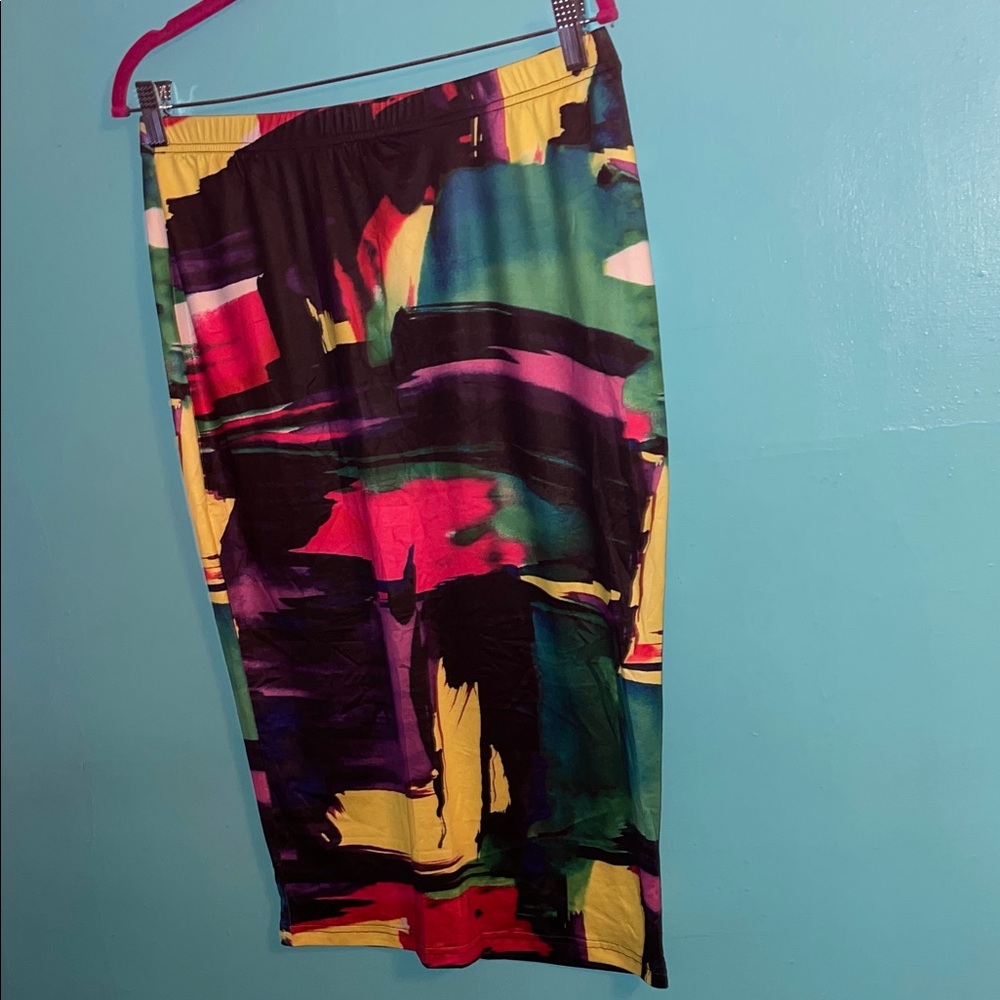 Colorful Abstract Print Two-Piece Set - Picture 2 of 11